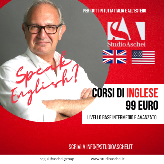 Immagine del sociologo Luca Aschei che promozione il centro di formazione Studio Aschei e i corsi di inglese